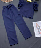 Girls 2-Piece Cute Design Top Pants Set 11-12 / 12-13 / 13-14 years