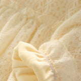 Toddler Girls Fleece Lining Lace Design Dress 4-5 years