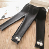 Toddler Girls Warm Cozy Design Pants 2-3 / 3-4 years