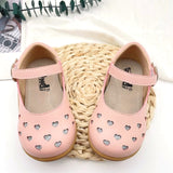 Toddler Girls Pink Heart Design Summer Sandals Toddler 6.5 - 12