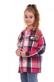 Toddler Girls Fall Plaid Cotton Long Sleeve Shirt 9-10 years