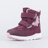 Toddler Girls Winter Kotofey Genuine Sheep Wool Butterfly Design Boots Toddler 8