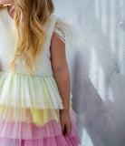 Amanda Handmade Birthday Rainbow Princess Toddler Girls Dress 1 - 7 years - Just Be Special