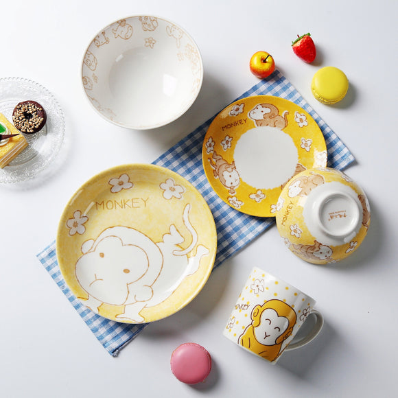Kids 5-piece Monkey Tableware Set - Just Be Special