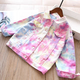 Toddler Girls Spring Multi Color Jacket 4-5 years