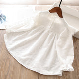 Toddler Girls Summer Pure Cotton Long Sleeves T-Shirt 3-4 years