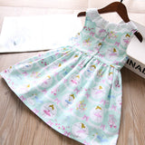 Toddler Girls Cute Ballerina Design Cotton Dress 3 - 8 years