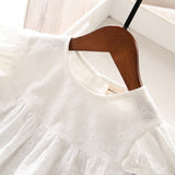 Toddler Girls Summer Pure Cotton Long Sleeves T-Shirt 3-4 years