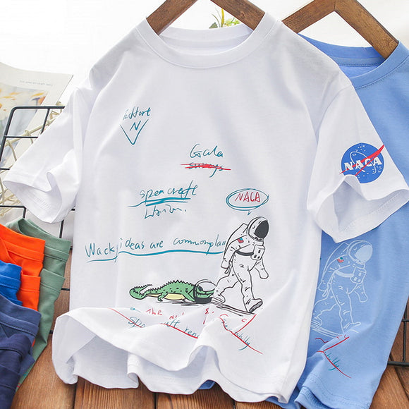 Toddler Boys Summer NASA Design T-shirt 4-5 years