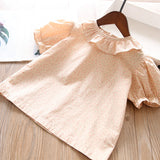 Toddler Girls Summer Cotton Sleeveless Flower Design Top 5 - 14 years