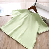 Toddler Girls Lace Design Oversized Cotton T-Shirt 5-6 years