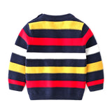 Toddler Boys Colorful Cotton Knit Sweater 6m - 2y - Just Be Special