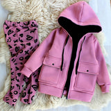 Toddler Girls 3-Piece Cute Design Jacket Shirt Pants Set 2 / 3 years