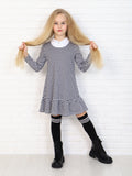 Toddler Girls Stylish Long Sleeves Dress 4 - 12 years