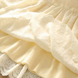 Toddler Girls Fleece Lining Lace Design Dress 4-5 / 6-7 / 7-8 years