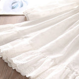 Toddler Girls Cotton White Long Sleeves Design Dress 3 - 9 years