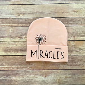 Toddler Girls Fall Double Cotton Miracles Design Hat 5 - 12 years