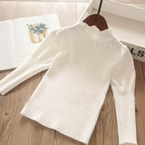 Toddler Girls Cotton Knit Stylish Design Shirt 3-4 / 7-8 years