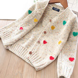 Toddler Girls Cotton Knit Cardigan 4-5 years - Just Be Special