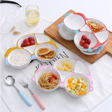Colorful non-toxic cartoon ceramic breakfast plate - Just Be Special
