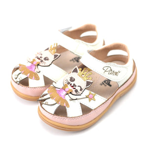 Toddler Girls Cat Design Sandals Clearance Toddler 6.5 - Just Be Special