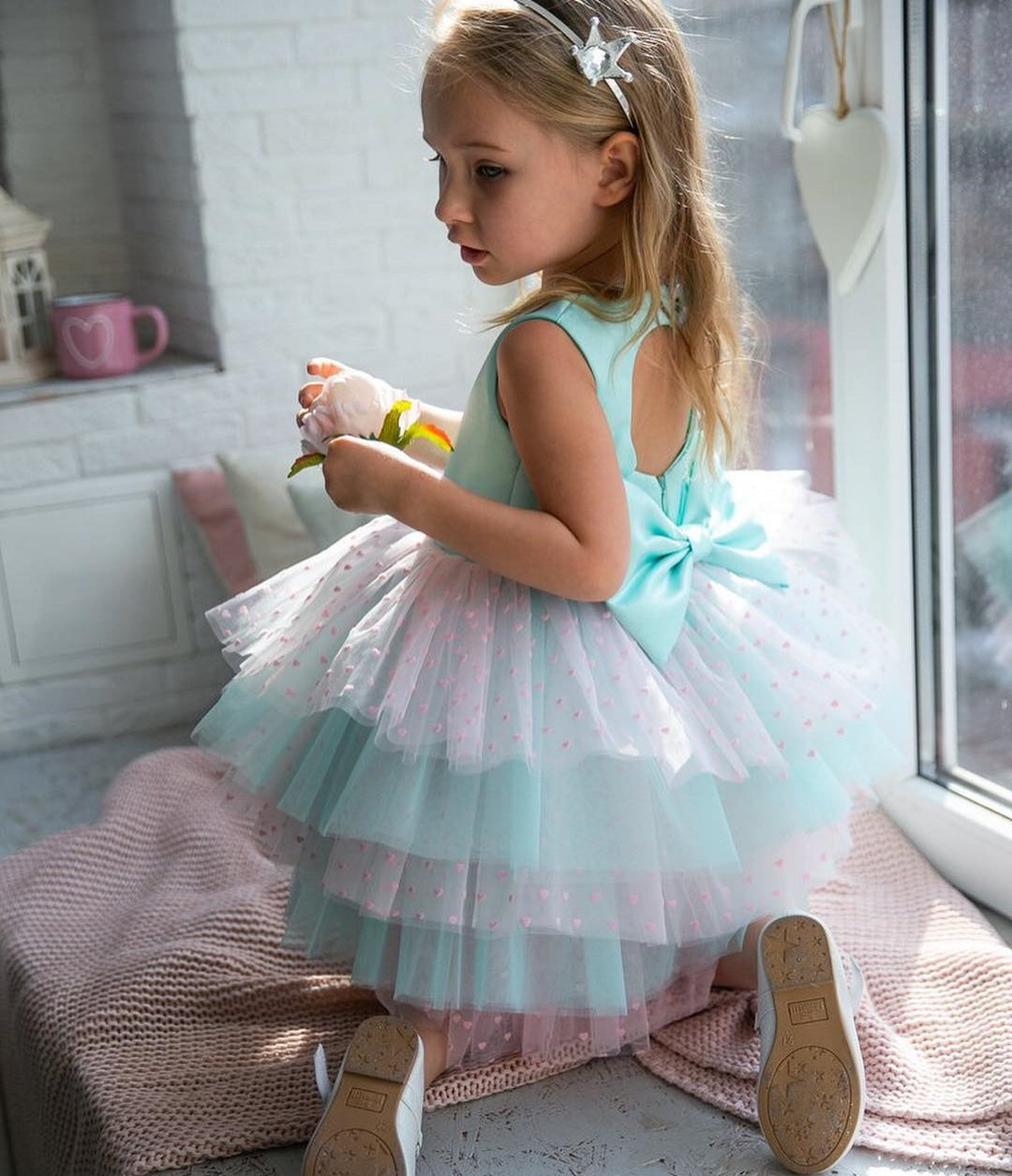 Monica Handmade Princess Toddler Girls Dress 2 years – JustBeSpecial
