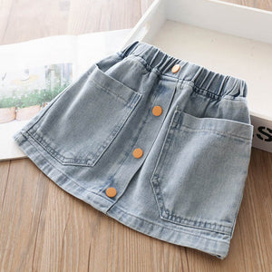 Toddler Girls Colorful Jeans Skirt 6-7 years