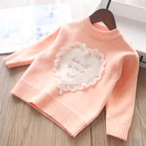 Toddler Girls Heart Design Angora Sweater 18-24m / 2-3 years