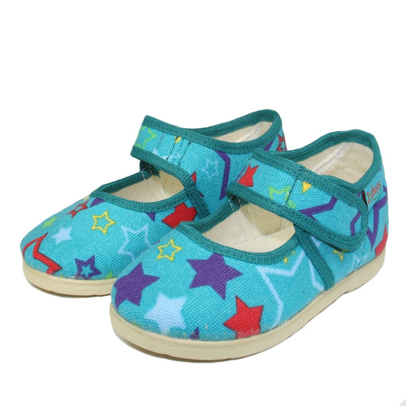 Toddler Girls Pure Cotton Orthopedic Star Design Slippers Clearance Toddler 10 - Just Be Special