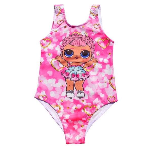 Toddler Girls LOL Princess Design Swimwear Clearance 1 / 4 years - Just Be Special
