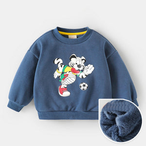 Toddler Boys Cartoon Style Cotton Sweatshirt 2-3 years