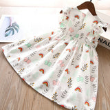 Toddler Girls Cute Butterfly Design Cotton Dress 3-4 years