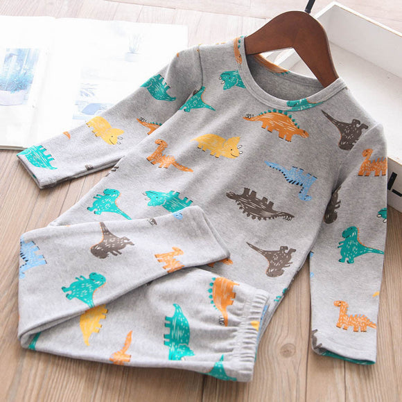 Toddler Boys 2-Piece Dinosaur Design Soft Cotton Pajama 9-10 years
