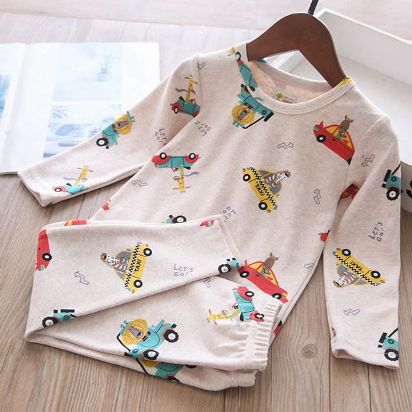 Toddler Boys 2-Piece Car Design Soft Cotton Pajama 2-3 years