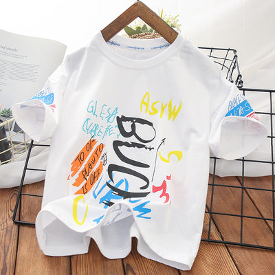 Toddler Boys Summer Bright Letters T-shirt 4-5 years