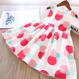Toddler Girls Summer Bright Circles Design Dress 4-5 years