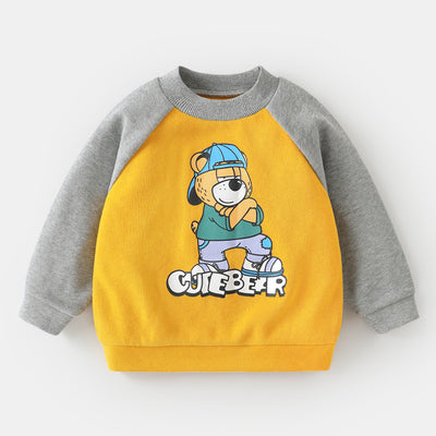 Toddler Boys Сute Bear Design Sweatshirt 8-9 years