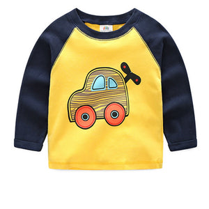 Toddler Boys Car Design Cotton T-Shirt 7-8 years