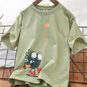 Toddler Boys Cartoon Design Cotton T-shirt 6-7 years
