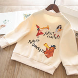 Toddler Girls Soft Cotton Forest Concert Design Sweatshirt 4-5 years