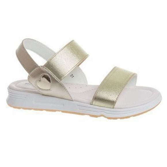 Youth Girls Summer Gold Sparkle Design Sandals Youth 4