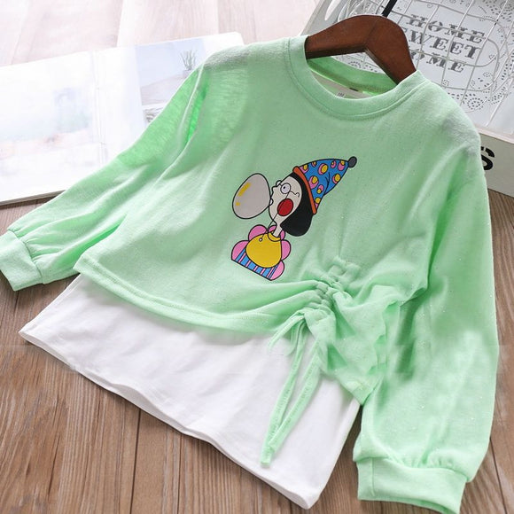 Toddler Girls Cute Design 2-Piece Top Shirt Set 6-7 years