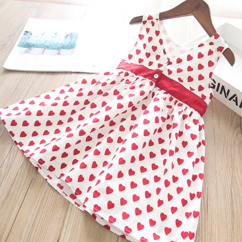 Toddler Girls Summer Heart Design Dress 7-8 years – JustBeSpecial