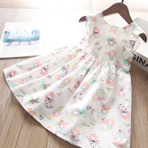Toddler Girls Cotton Mermaid Design Dress 3-4 years – JustBeSpecial