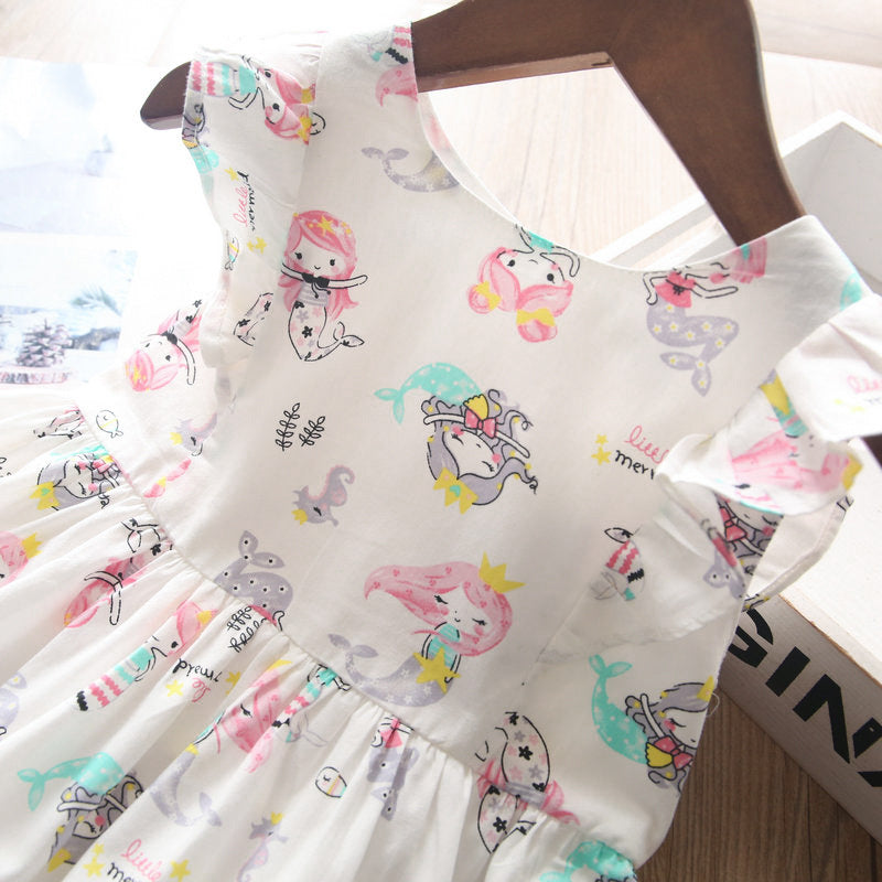 chinese dress ladies Toddler Girls Cotton Mermaid Design Dress 3-4 years – JustBeSpecial