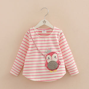 Toddler Girls Pure Cotton Owl Design Shirt 9-10 years