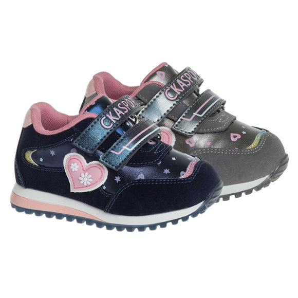 Toddler Girls Fall Spring Cute Design Sneakers Toddler 6.5