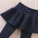 Toddler Girls Warm Winter Fleece Pants With Fluffy Skirt 2-3 / 3-4 years