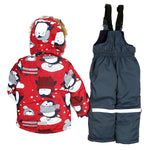 Toddler Girls Winter 2-Piece Penguin Jacket Overall Set 4-5 years - Just Be Special