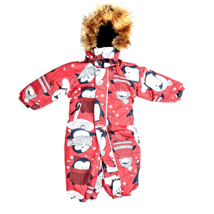 Toddler Girls Winter Waterproof Penguin Design Overall 12m - 4 years - Just Be Special